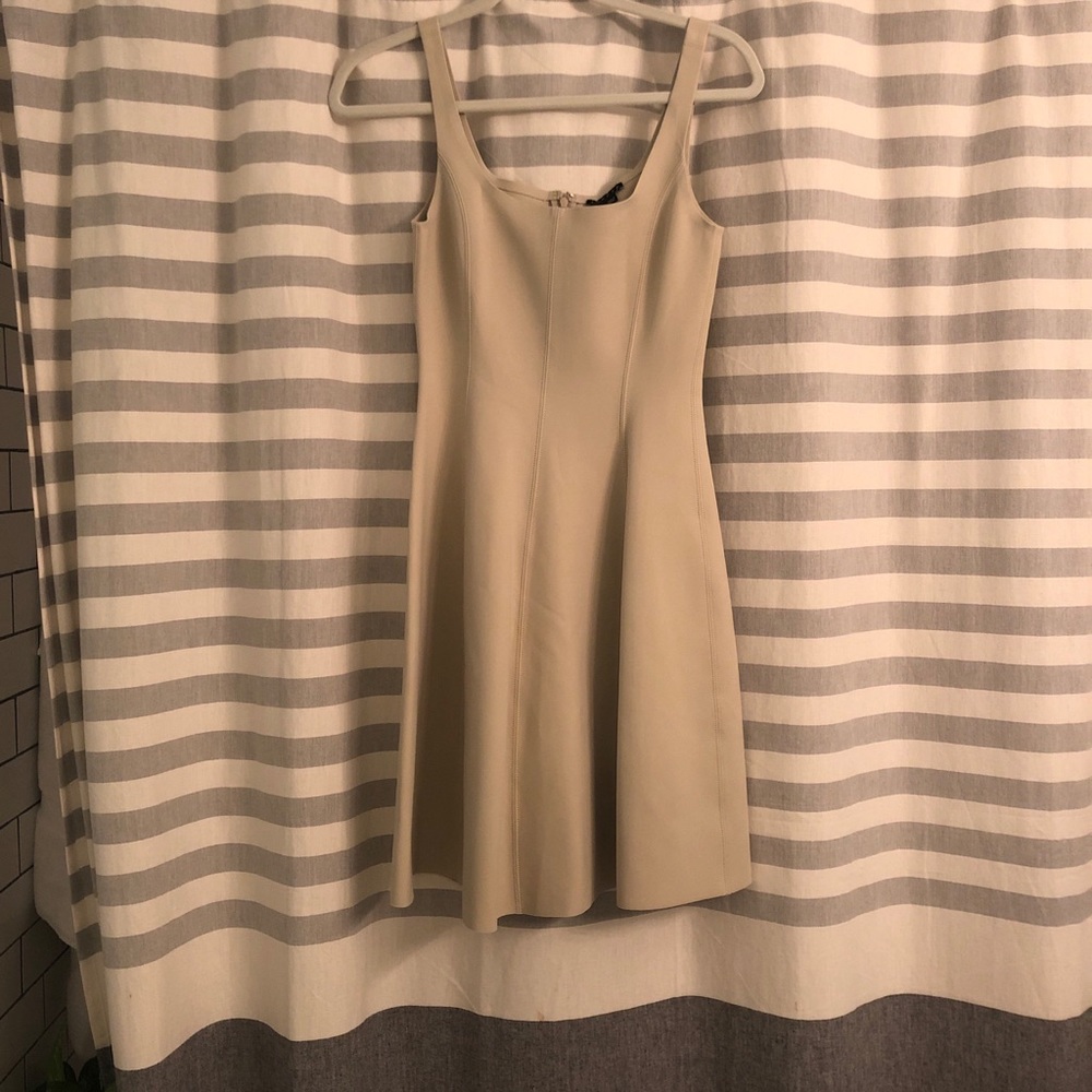 Theory Sz 2 Khaki Fitted Dress. NWOT